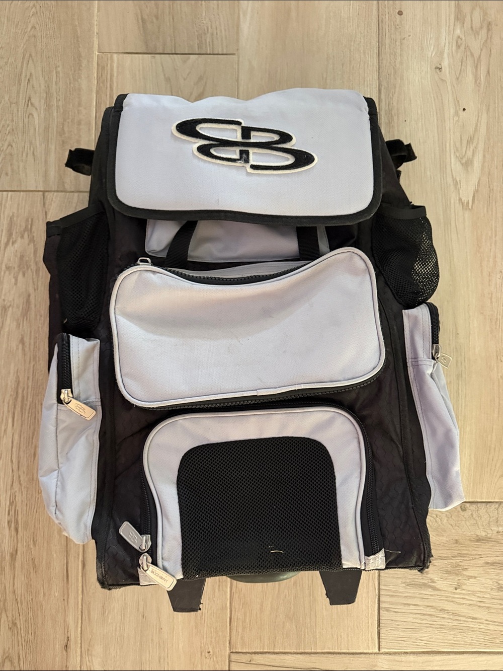 Boombah Superpack Rolling Black/Gray Multi Compartment baseball/Softball GearBag - Picture 2 of 3